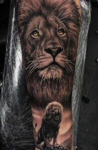 idea tatuaggio leone 14