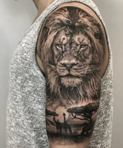 idea tatuaggio leone 19