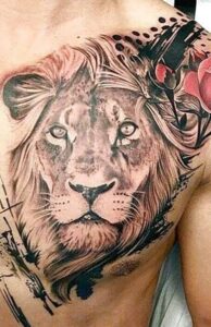 idea tatuaggio leone 3