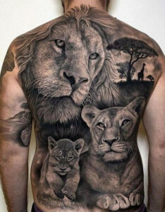 idea tatuaggio leone 30