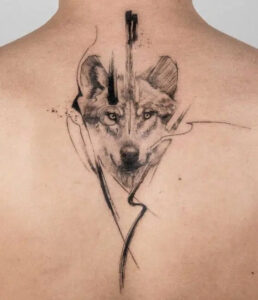 idea tatuaggio lupo 12