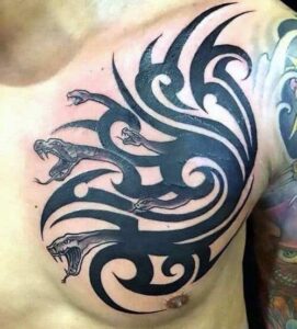 tatuaggio serpente stile tribale