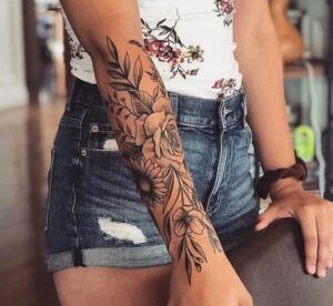 Tatuaggi braccio donna idea 4