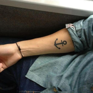 Tatuaggi braccio uomo idea 18 ancora