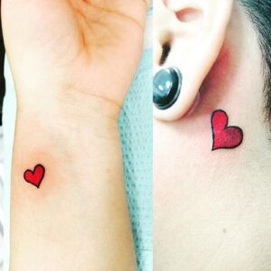 tatuaggio cuore piccolo